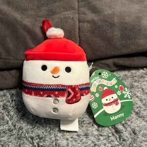Manny the Snowman Ornament NWT
